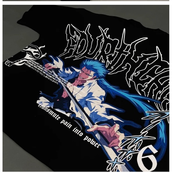 BYSTNDRS FOURTHGATE X BLEACH “GRIMMJOW” TEE LARGE OVERSIZED - Picture 4 of 6
